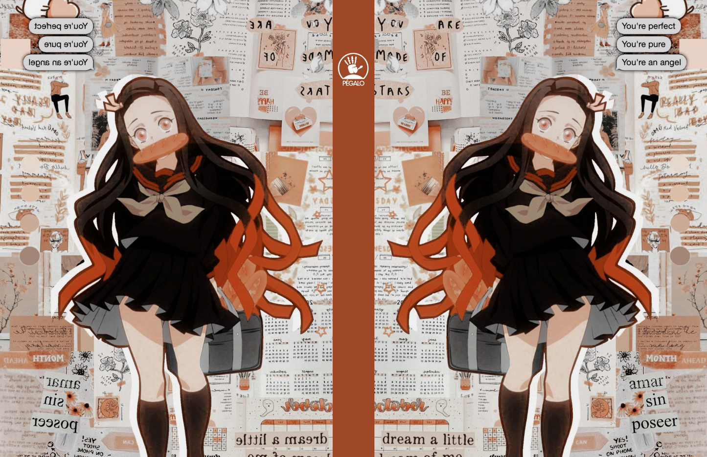 Forros Libretas Demon slayer Girls