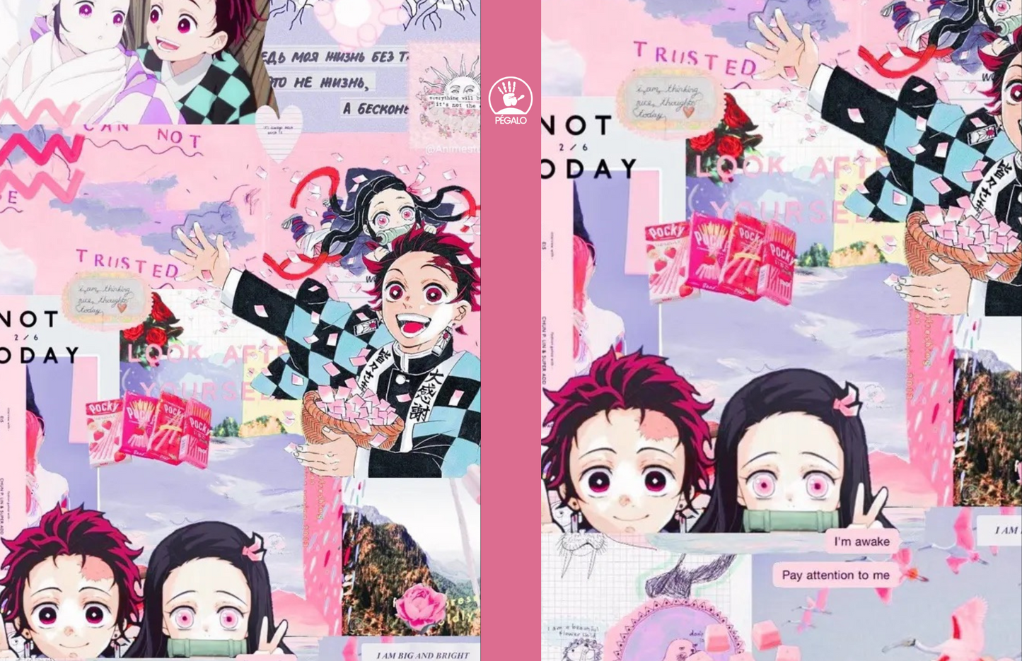 Forros Libretas Demon slayer Girls