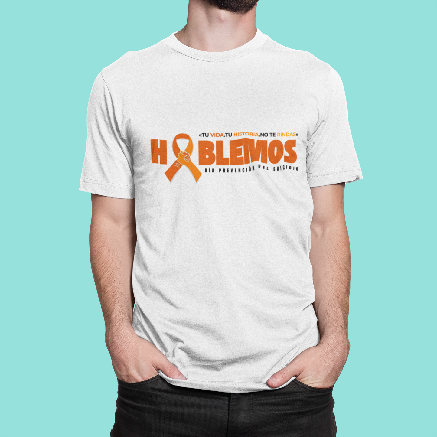 T shirt Dia Prevención del Suicidio "Hablemos"