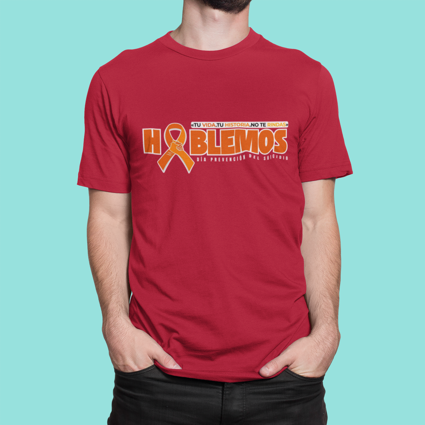 T shirt Dia Prevención del Suicidio "Hablemos"