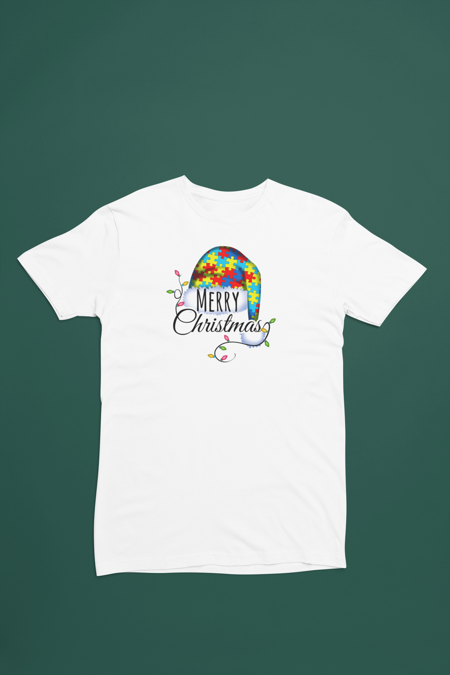 T SHIRT NAVIDAD AUTISMO GORRO