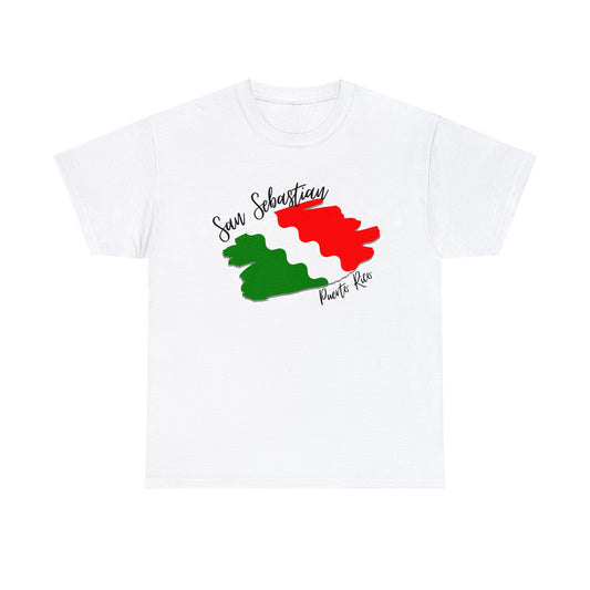 San Sebastian/ Pueblos de Puerto Rico/ Bandera/ Boricua/Camisas/ T shirt