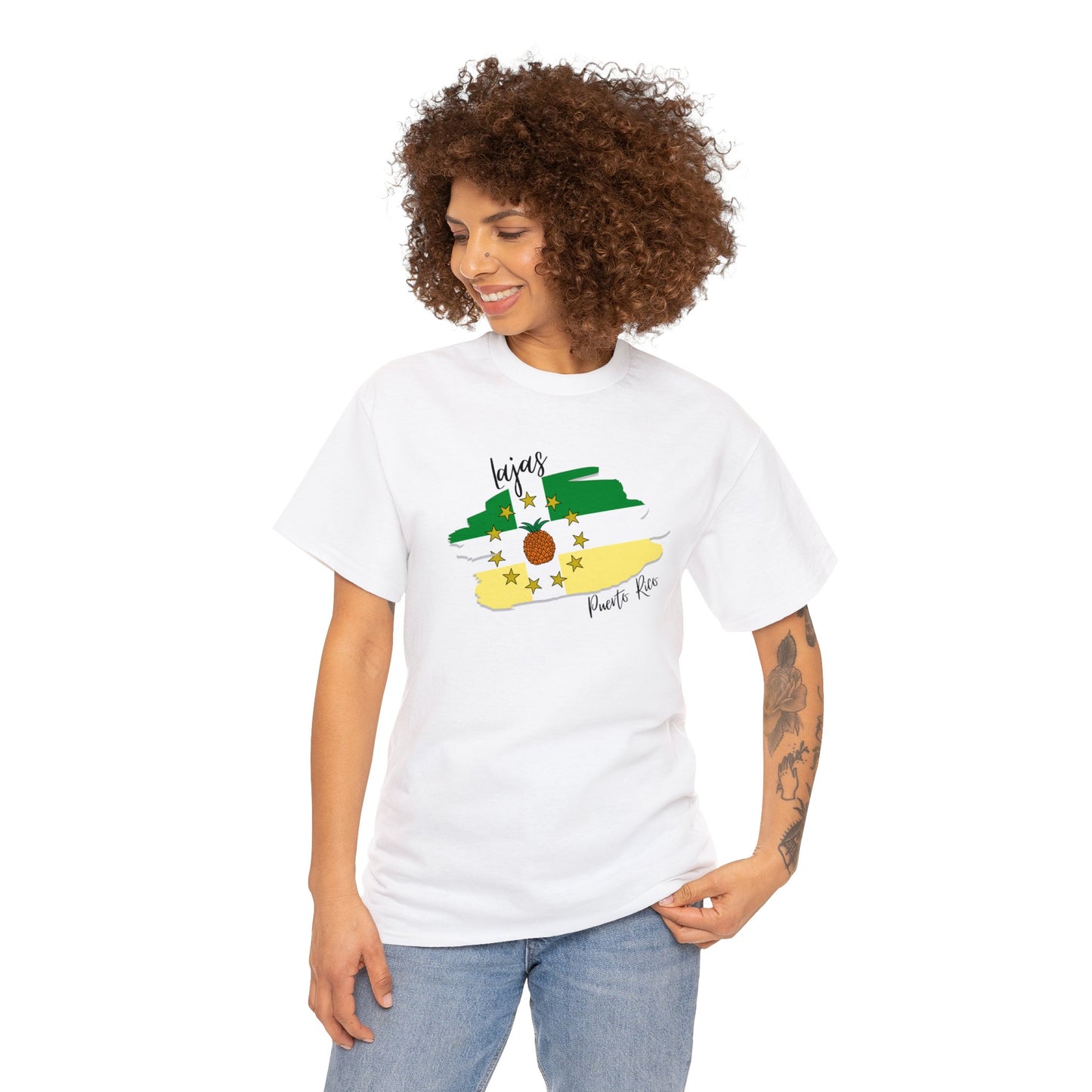 Lajas/Pueblos de Puerto Rico/ Bandera/ Boricua/Camisas/ T shirt