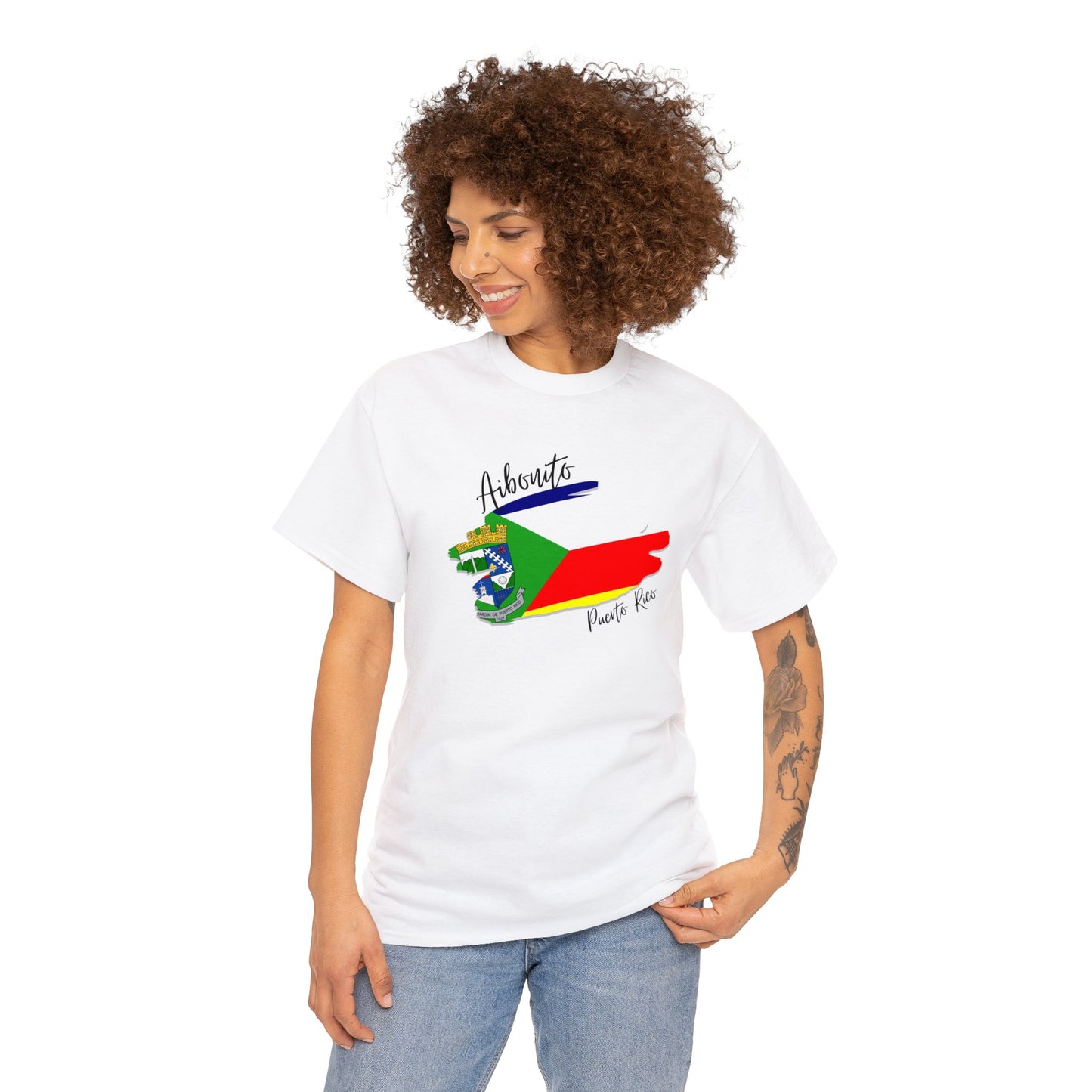 Aibonito/ Pueblos de Puerto Rico/ Bandera/ Boricua/Camisas/ T shirt