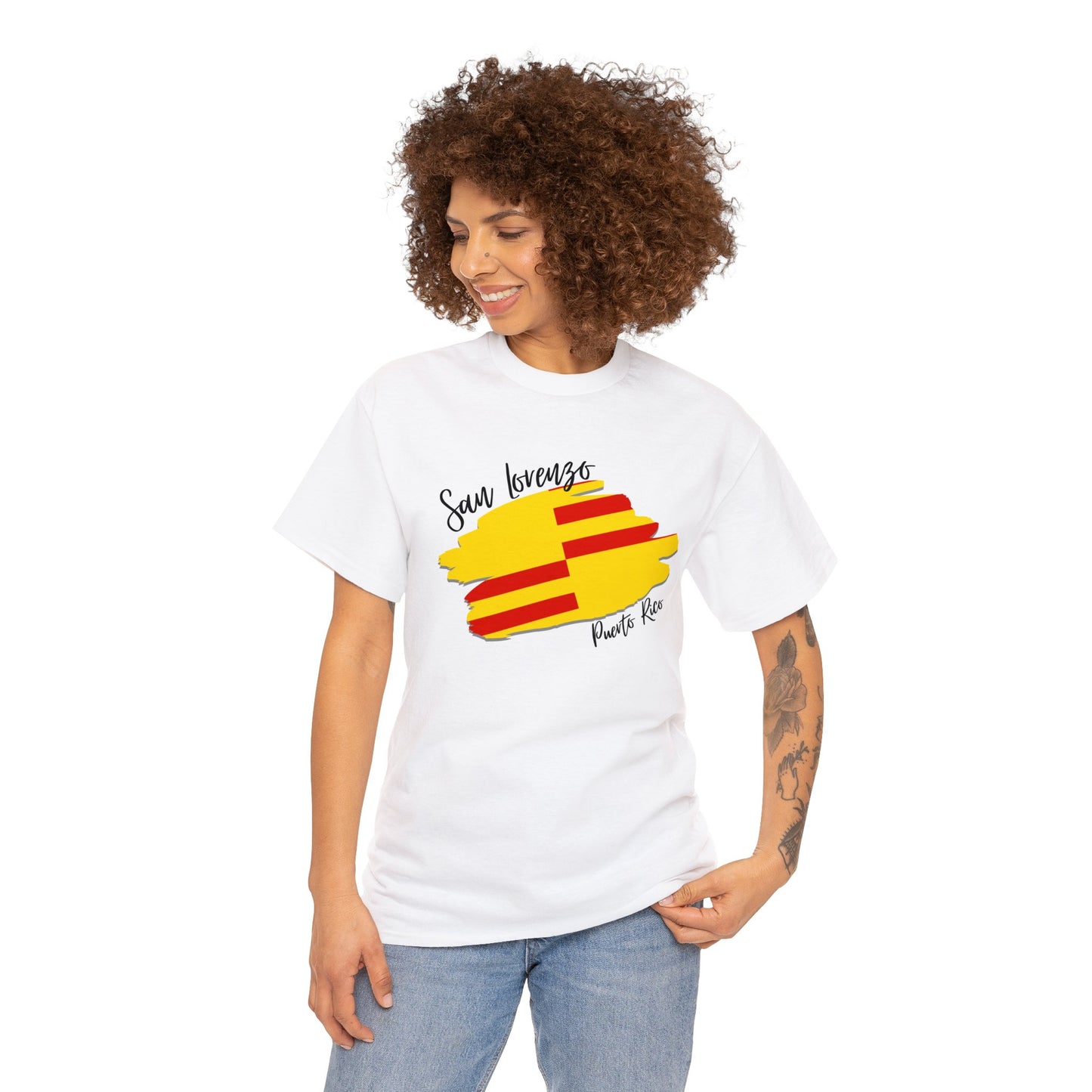 San Lorenzo /Pueblos de Puerto Rico/ Bandera/ Boricua/Camisas/ T shirt