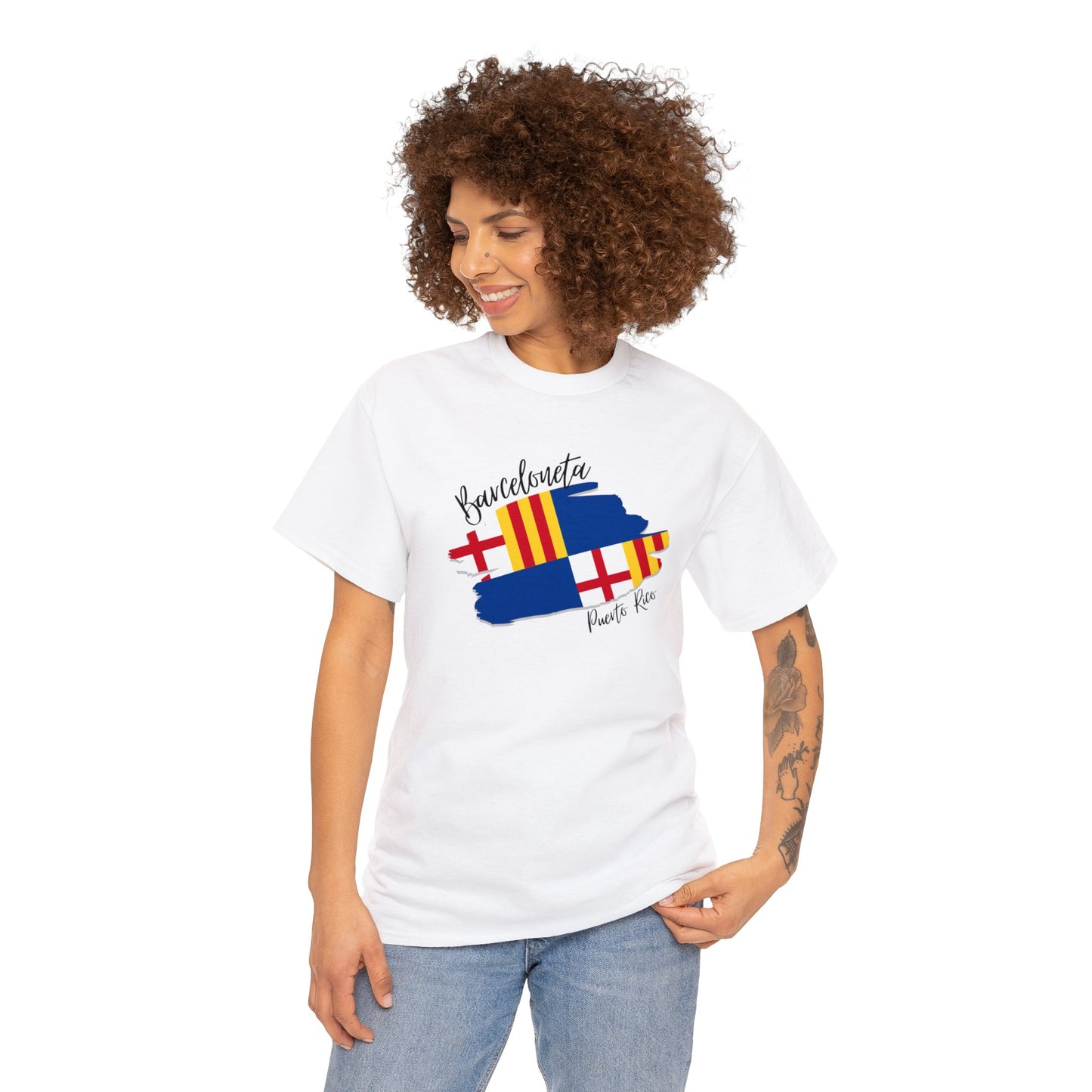 Barceloneta/ Pueblos de Puerto Rico/ Bandera/ Boricua/Camisas/ T shirt