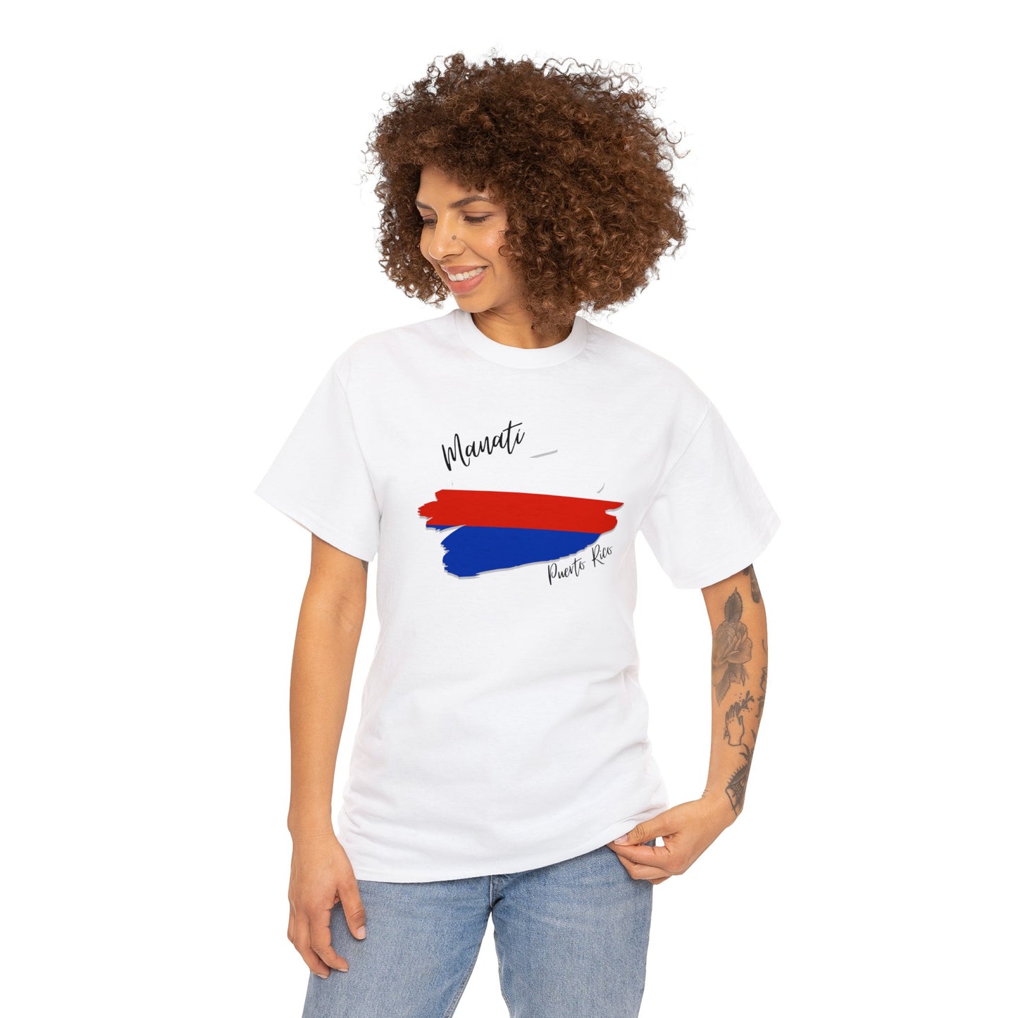 Manatí/ Pueblos de Puerto Rico/ Bandera/ Boricua/Camisas/ T shirt