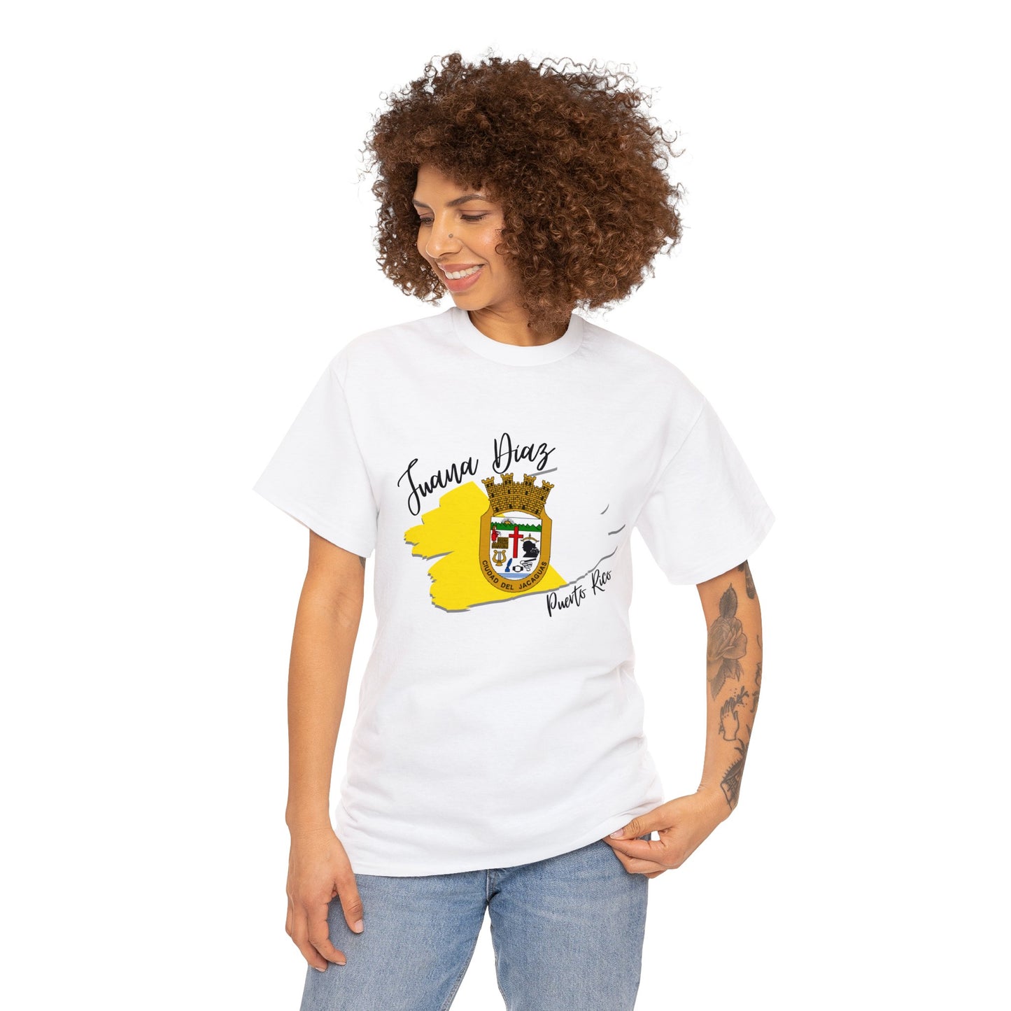 Juana Díaz/ Pueblos de Puerto Rico/ Bandera/ Boricua/Camisas/ T shirt