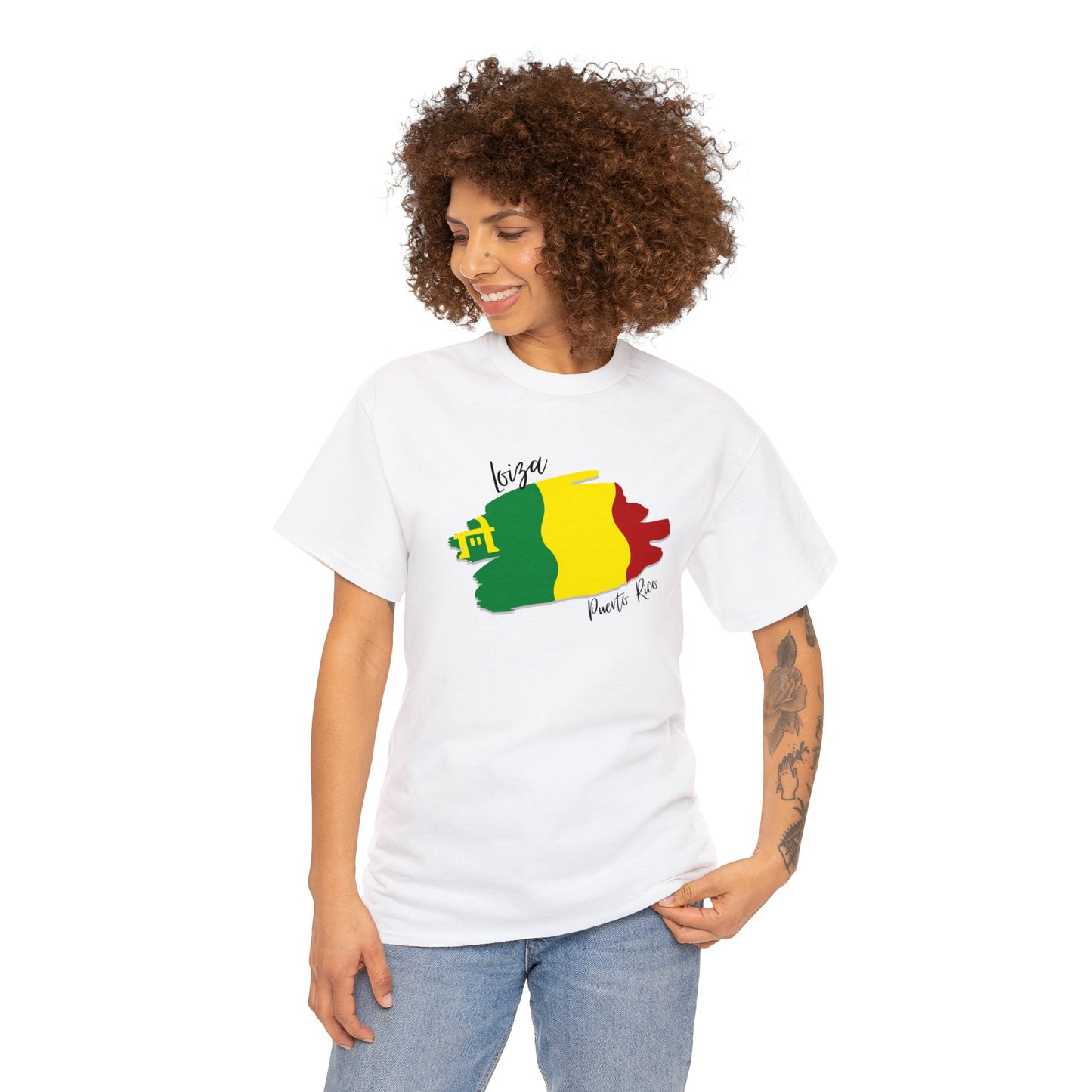 Loiza/ Pueblos de Puerto Rico/ Bandera/ Boricua/Camisas/ T shirt