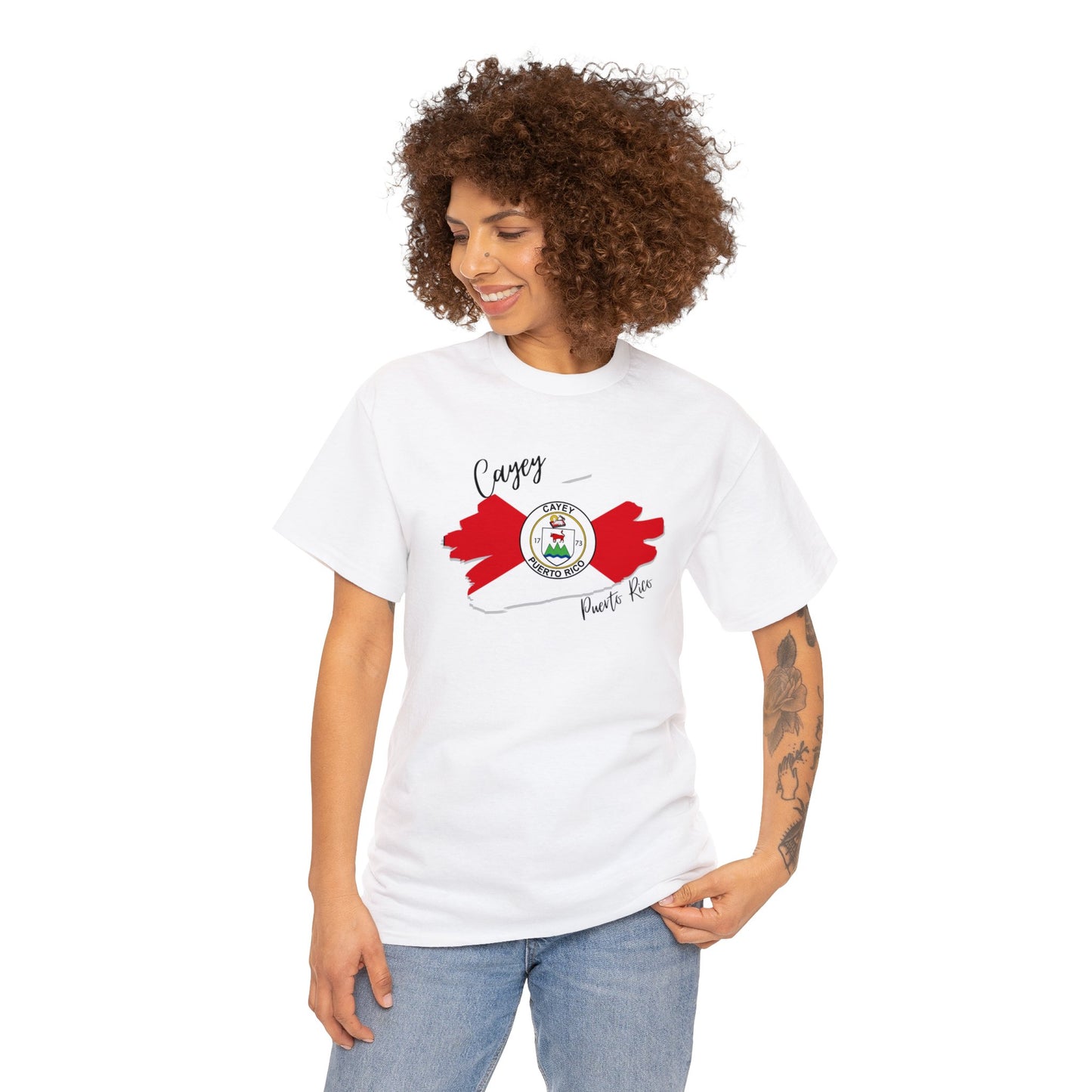 Cayey/ Pueblos de Puerto Rico/ Bandera/ Boricua/Camisas/ T shirt