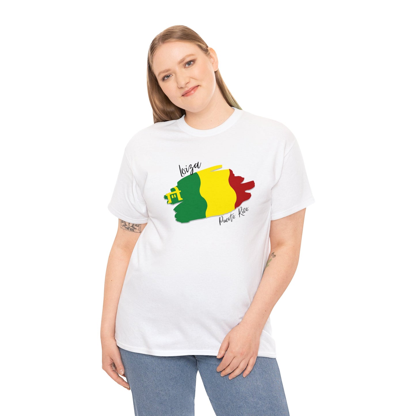 Loiza/ Pueblos de Puerto Rico/ Bandera/ Boricua/Camisas/ T shirt