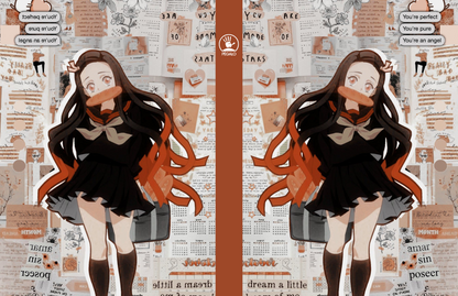 Forros Libretas Demon slayer Girls