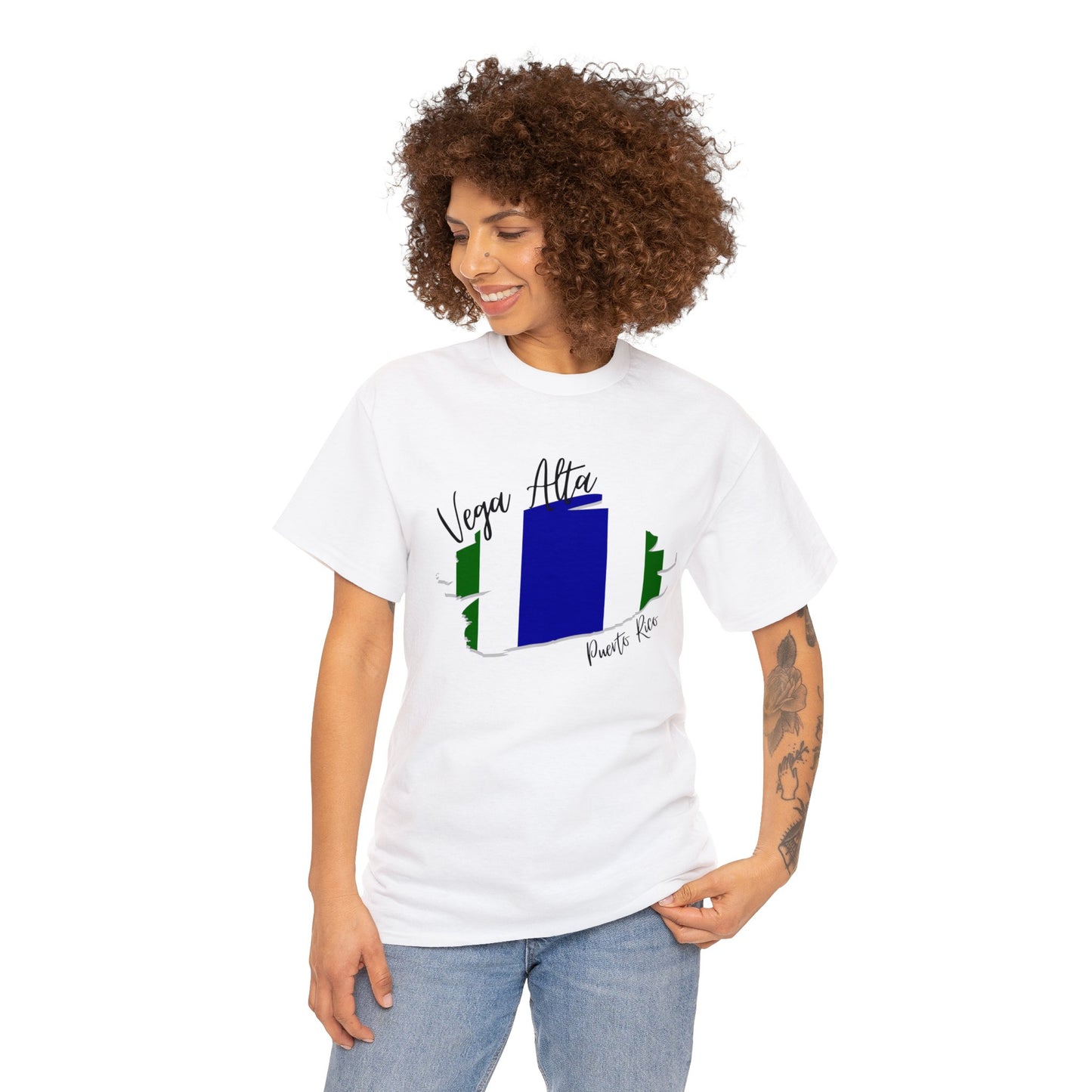 Vega Alta/ Pueblos de Puerto Rico/ Bandera/ Boricua/Camisas/ T shirt