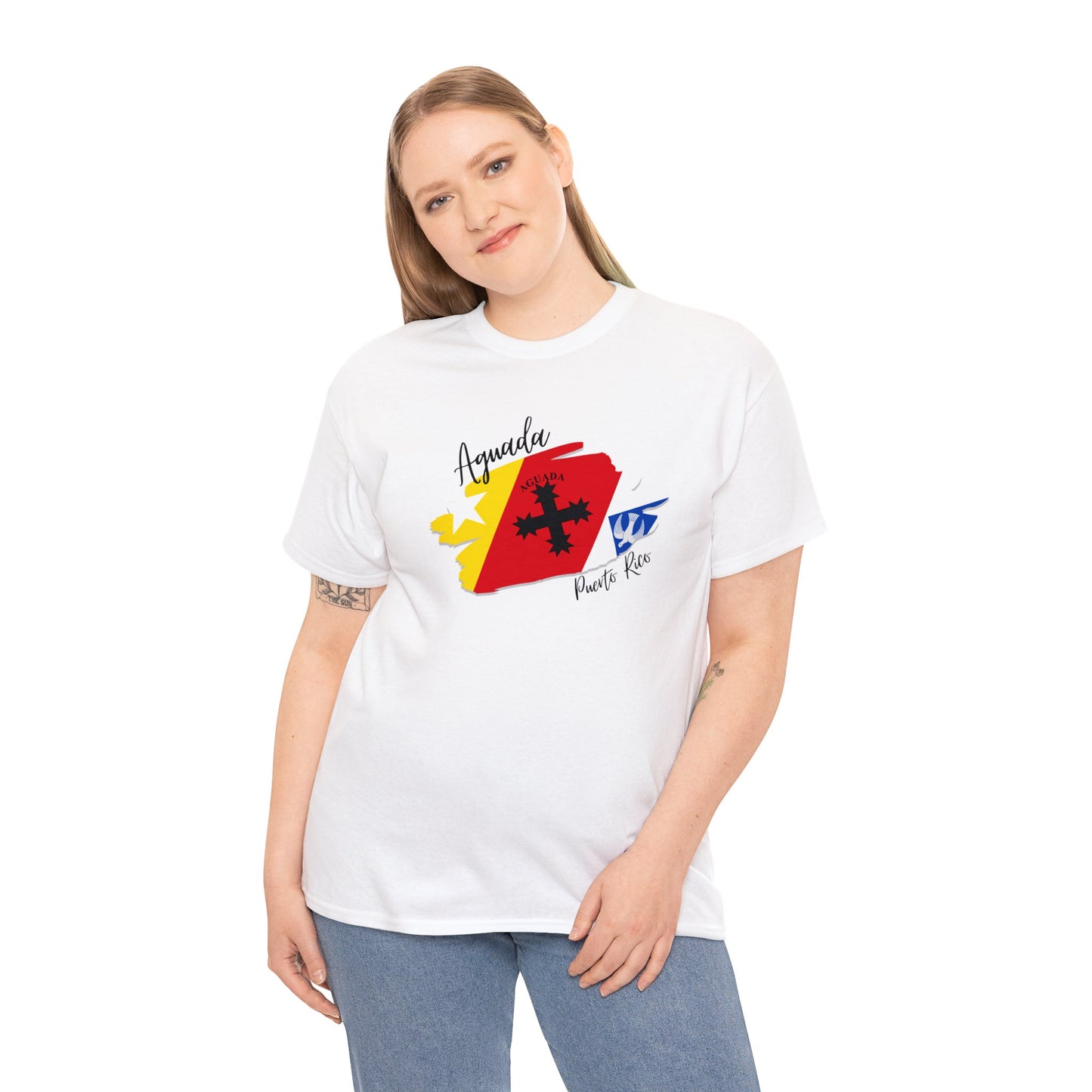 Aguada/ Pueblos de Puerto Rico/ Bandera/ Boricua/Camisas/ T shirt