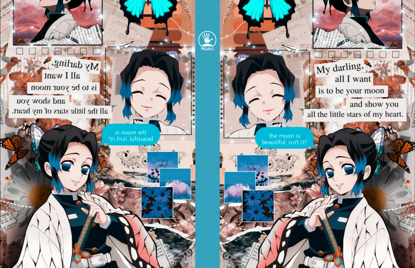 Forros Libretas Demon slayer Girls
