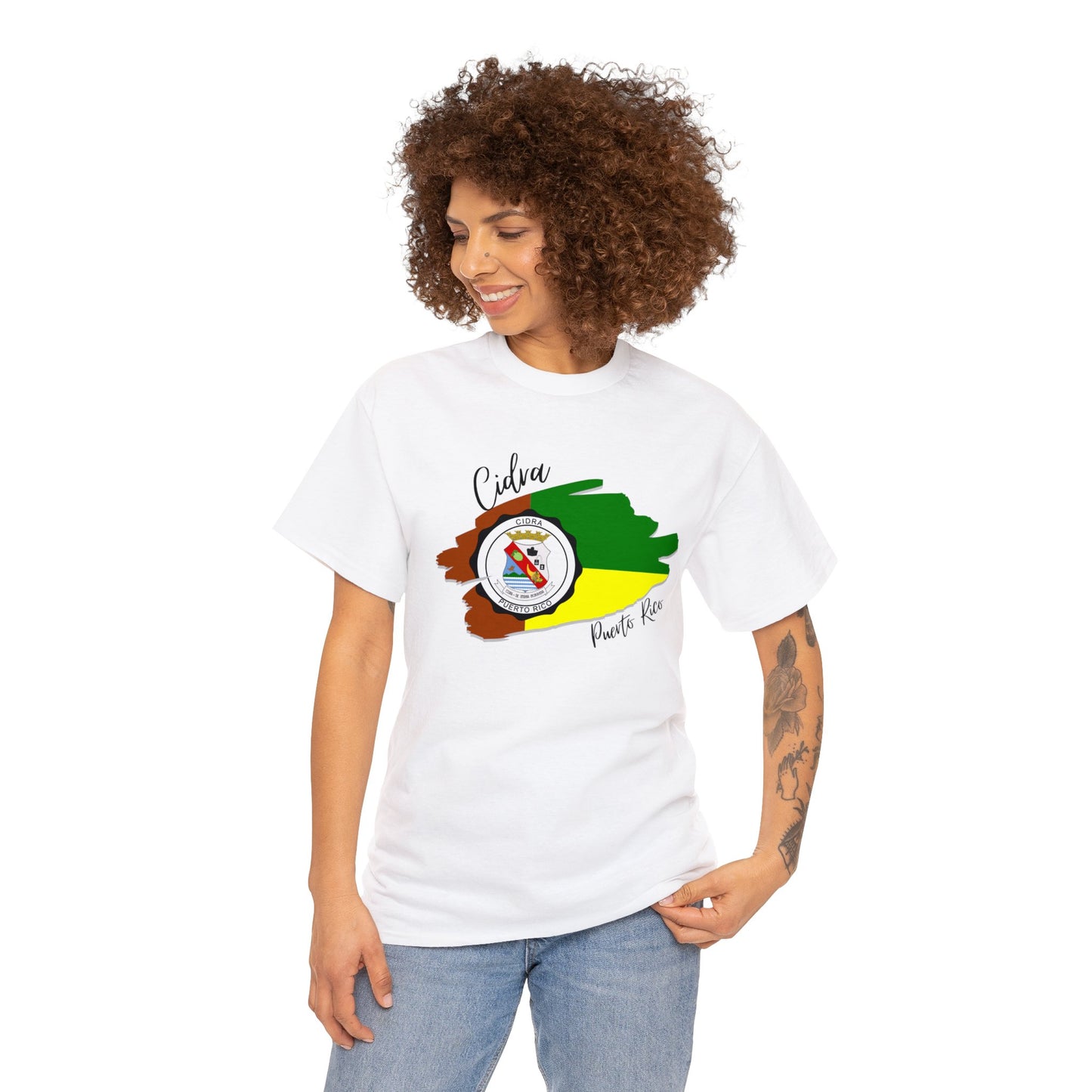 Cidra/ Pueblos de Puerto Rico/ Bandera/ Boricua/Camisas/ T shirt