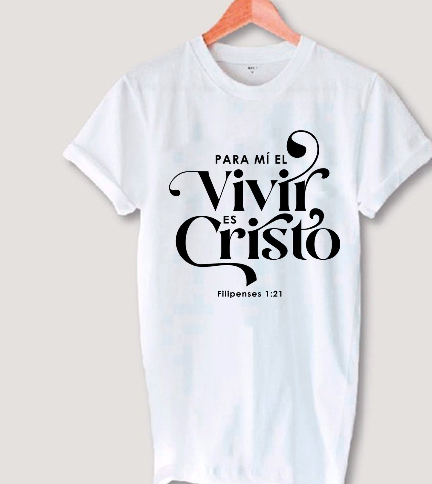 Camisa Cristiana: Vivir es Cristo 1