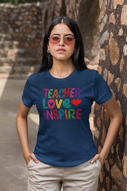 Camisas Maestros Teacher Love Inspire
