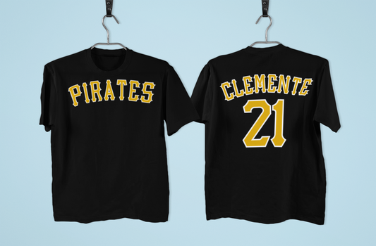 Camisa Roberto Clemente 21 – Pirates | Frente y Espalda