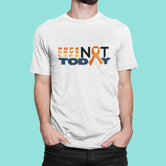 T shirt Dia Prevención del Suicidio "NOT TODAY"