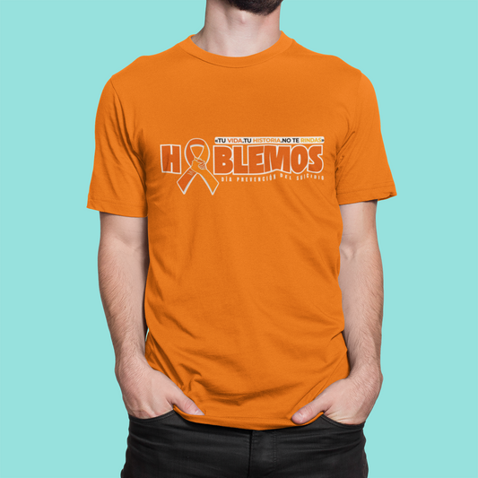 T shirt Dia Prevención del Suicidio "Hablemos"