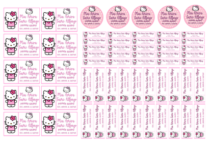 Labels (Stickers) identificación Materiales escolares