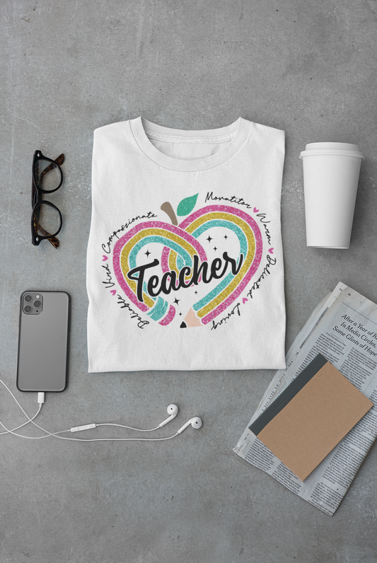 Camisas Maestros "Teacher Corazón"