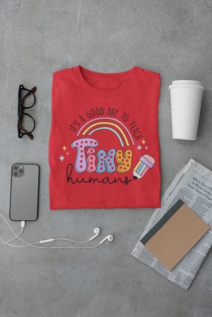 Camisas Maestros "iTS gOOD TO TEACH tINY HUMANS"