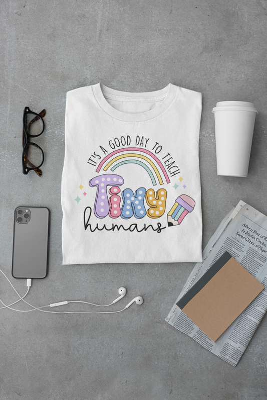 Camisas Maestros "iTS gOOD TO TEACH tINY HUMANS"