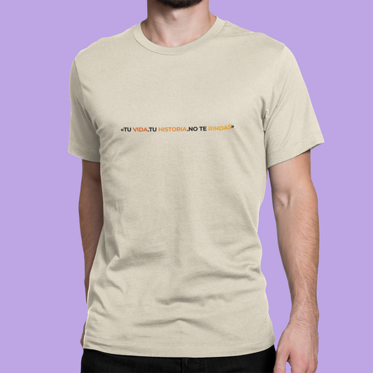 T shirt Dia Prevención del Suicidio "Frase Vida"